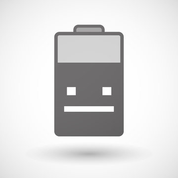 Isolated battery icon with