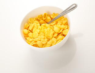 Yellow corn flakes