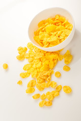 Yellow corn flakes