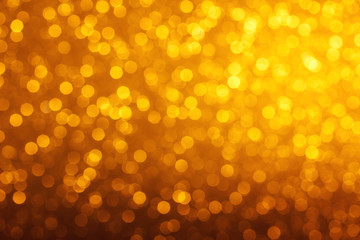 Glowing warm bokeh lights abstract background