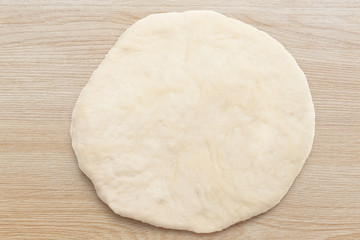 Fresh dough ready for baking