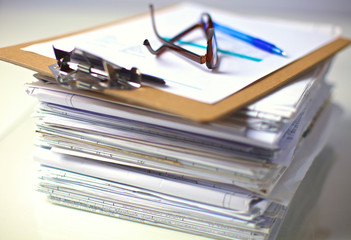 File Stack, file folder with white background