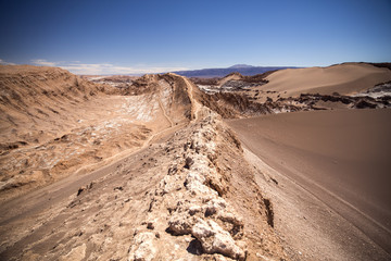 Amphitheatre is beautiful geological formation of Moon Valley