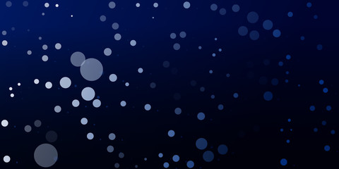 Christmas background is made up of different sized circles