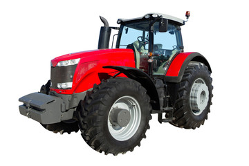 Obraz premium Tractor isolated on white background