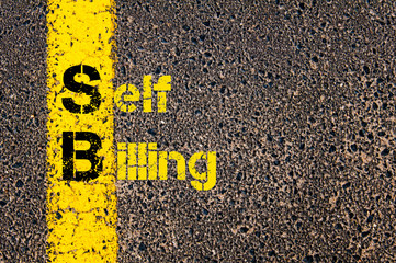 Accounting Business Acronym SB Self Billing