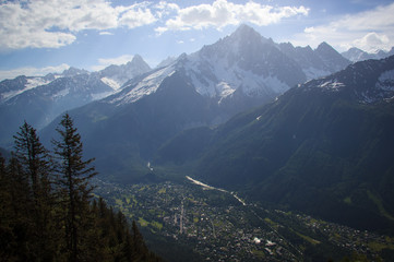 Fototapeta na wymiar view if Mont Blanc