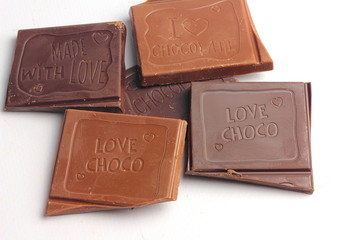 a lot of chocolate bars