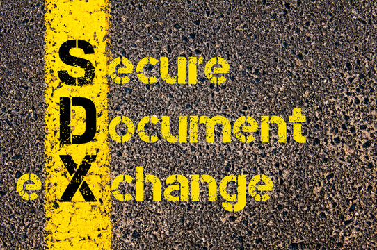 Accounting Business Acronym SDX Secure Document eXchange
