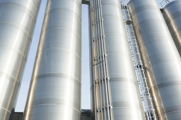 Industrial silos in the chemical industry