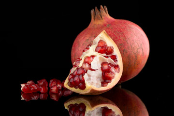 ripe pomegranate fruit