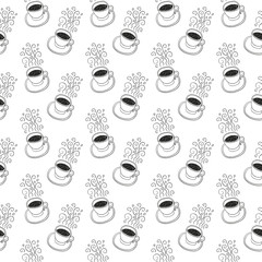 Cup seamless pattern