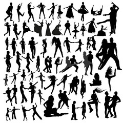 Dancing silhouettes