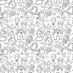 Eco seamless background