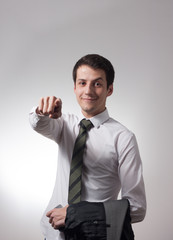 Handsome young businessman