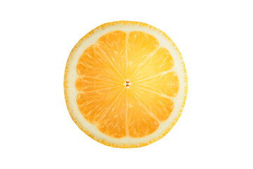 Isolated orange slice
