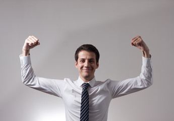 Handsome young businessman