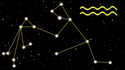 Obraz na płótnie Canvas Aquarius constellation