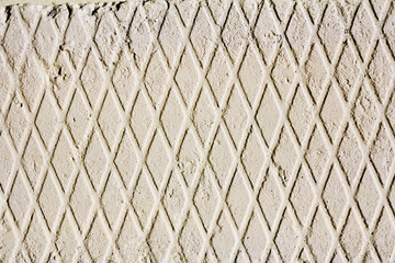 Concrete wall with geometric pattern