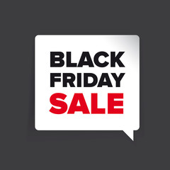 Black Friday Sale vector label