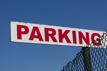 parking sign/ parking place sign