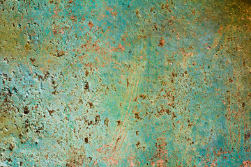 Pattern of old painted metal surface