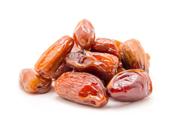 Dates isolated on white background