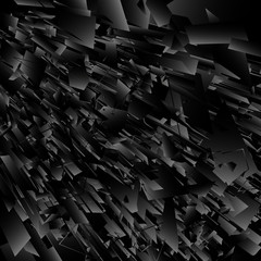 Abstract black explosion. Vector illustration