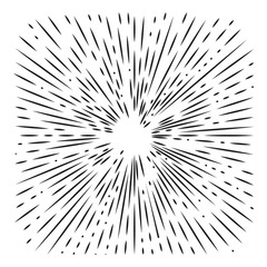 Vector vintage bursting rays for your design. Great for retro style projects illustration.