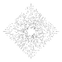 Fototapeta premium Vector vintage bursting rays for your design. Great for retro style projects illustration.