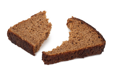 Fototapeta na wymiar A piece of rye bread
