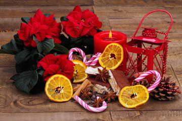 Torrone al cioccolato con stella di Natale