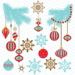 Christmas decoration vector illustration
