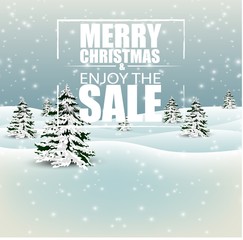 Merry Christmas sale background
