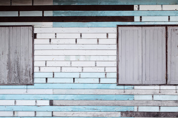 grunge wooden panel house