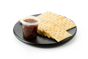 biscuit with pineapple jam