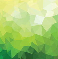 Fototapeta na wymiar Abstract mosaic green geometric pattern triangles warm texture