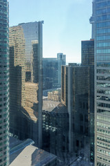 Fototapeta na wymiar View of office buildings, Toronto, Ontario, Canada