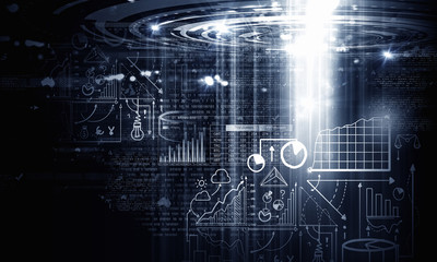 Business digital background