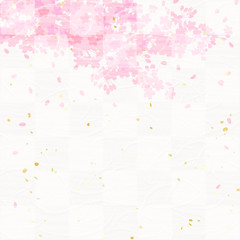 桜　市松模様