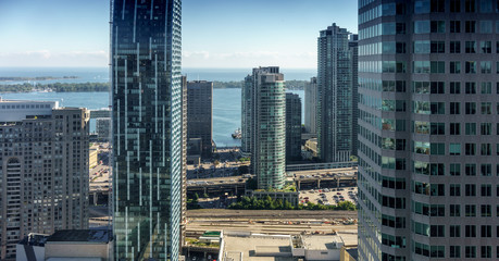 Fototapeta na wymiar Skyscraper in city against sky, Toronto, Ontario, Canada