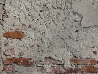 Brick and concrete wall background