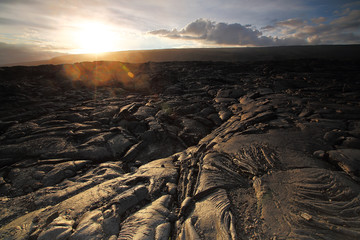 Large lava flows on Hawai'i