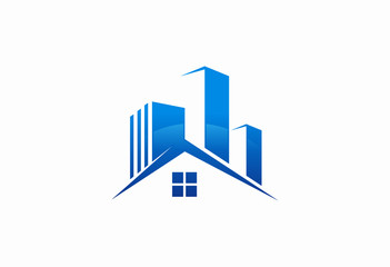 property building concept design logo 