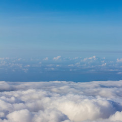 Soft clouds over view
