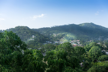 Scenic view of mountain against cloudy sky, Trinidad, Trinidad And Tobago