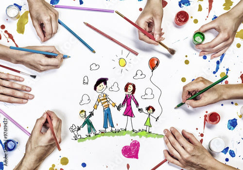 "Draw your family" Stock photo and royalty-free images on Fotolia.com
