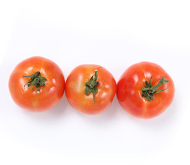 Tomatoes Whole and on  white