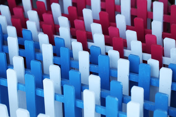 Fototapeta premium colorful lath wooden panel