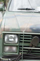 Headlight of a military truck